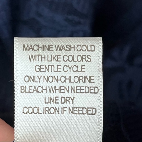 Xhilaration Blue Lace Sheer Cardigan L | Y2K Longline Boyfriend Goth Grunge - Picture 8 of 11